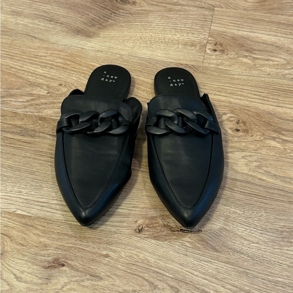 Black Slip on Shoes - Picture 2 of 3